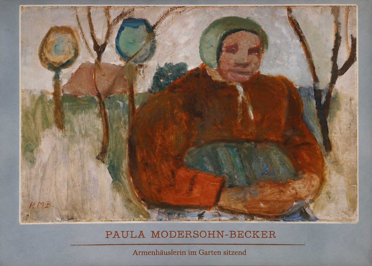Paula Modersohn-Becker Armenhäuslerin Im Garten Sitzend No5 - Plakát