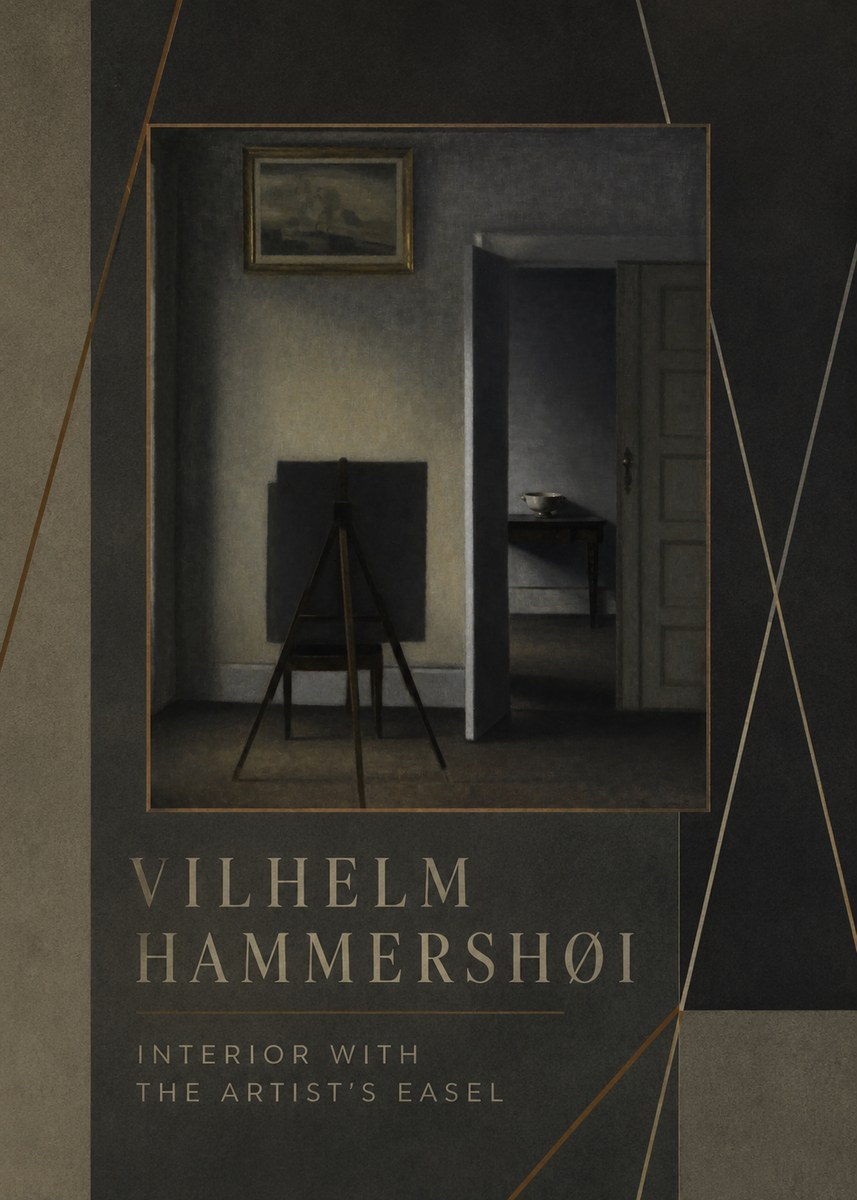 Vilhelm Hammershøi Interior with the Artist's Easel I No4 - Plakát