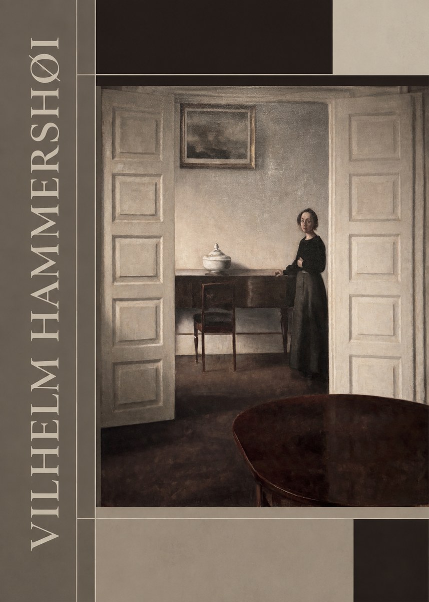 Vilhelm Hammershøi Interior with a Standing Woman No2 - Plakát