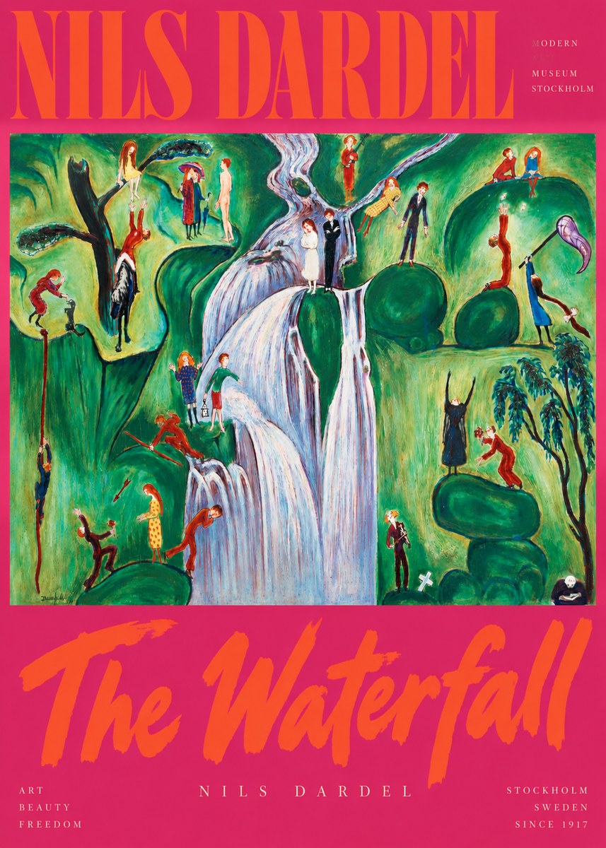 Nils Dardel The Waterfall No2 - Plakát