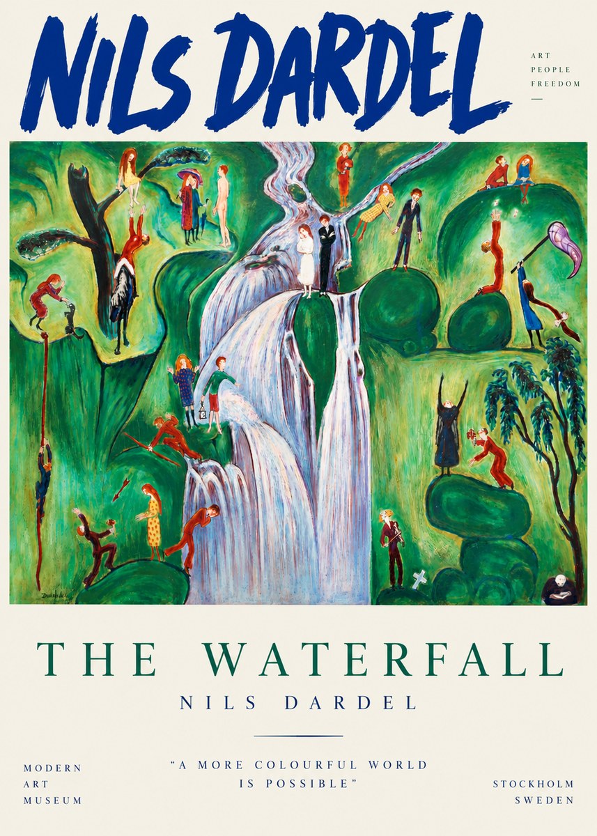 Nils Dardel The Waterfall No3 - Plakát