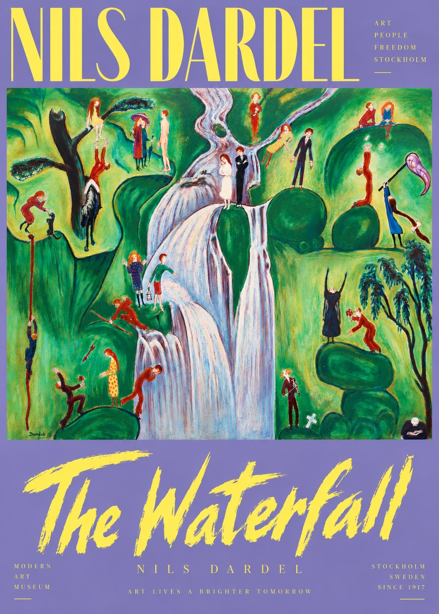 Nils Dardel The Waterfall No6 - Plakát