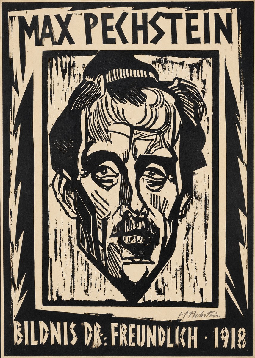 Max Pechstein Bildnis Dr. Freundlich • 1918 No1 - Plakát