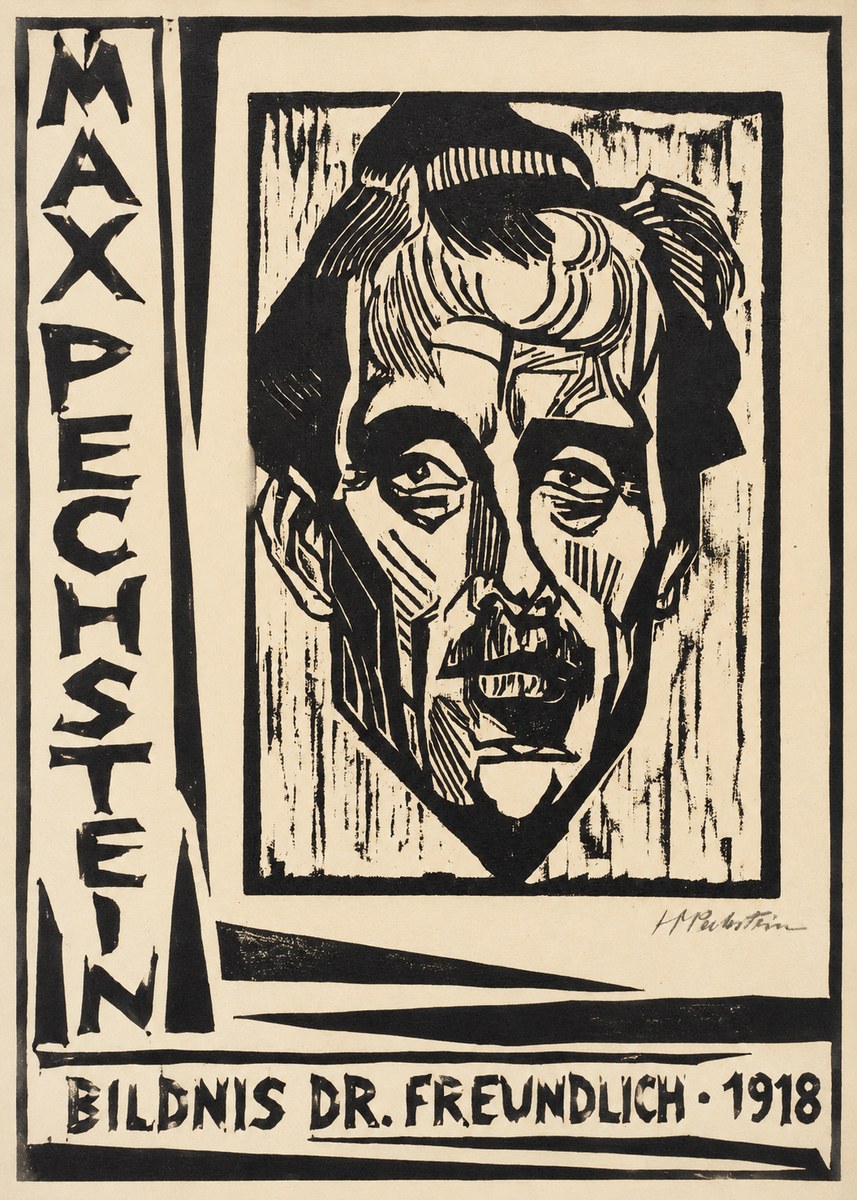 Max Pechstein Bildnis Dr. Freundlich • 1918 No2 - Plakát
