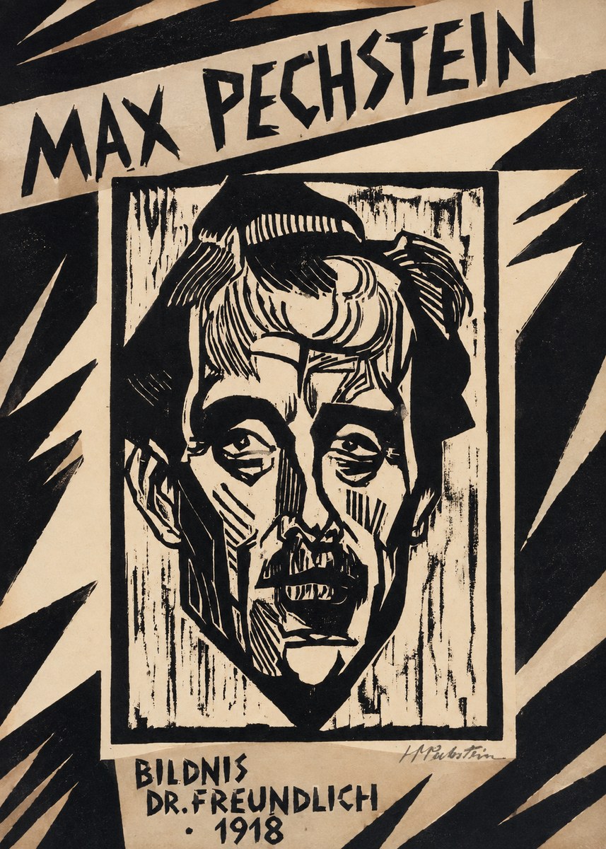 Max Pechstein Bildnis Dr. Freundlich • 1918 No4 - Plakát