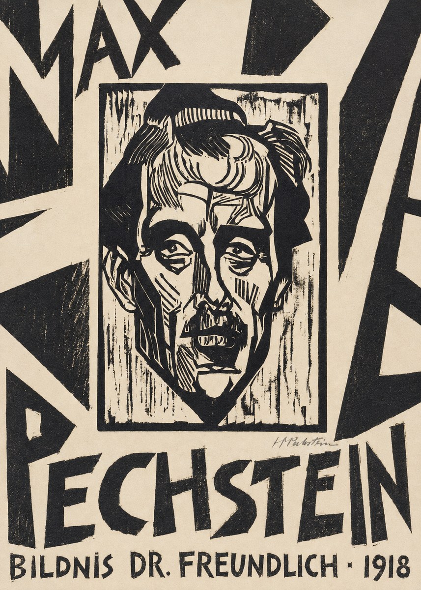 Max Pechstein Bildnis Dr. Freundlich • 1918 No6 - Plakát