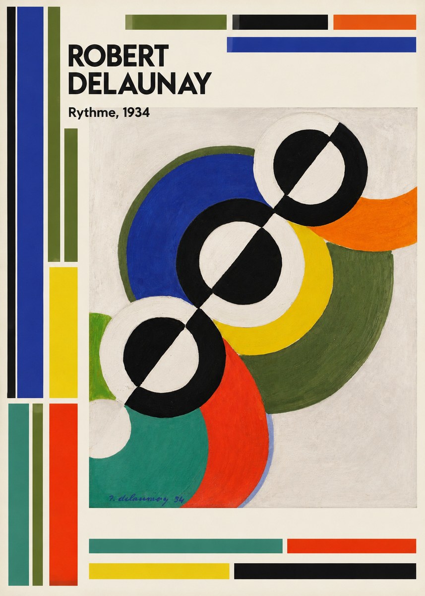 Robert Delaunay Rythme, 1934 No2 - Plakát