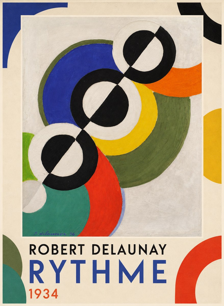Robert Delaunay Rythme, 1934 No4 - Plakát