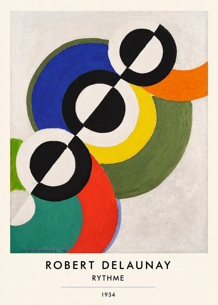 Robert Delaunay Rythme, 1934 No5 - Plakát