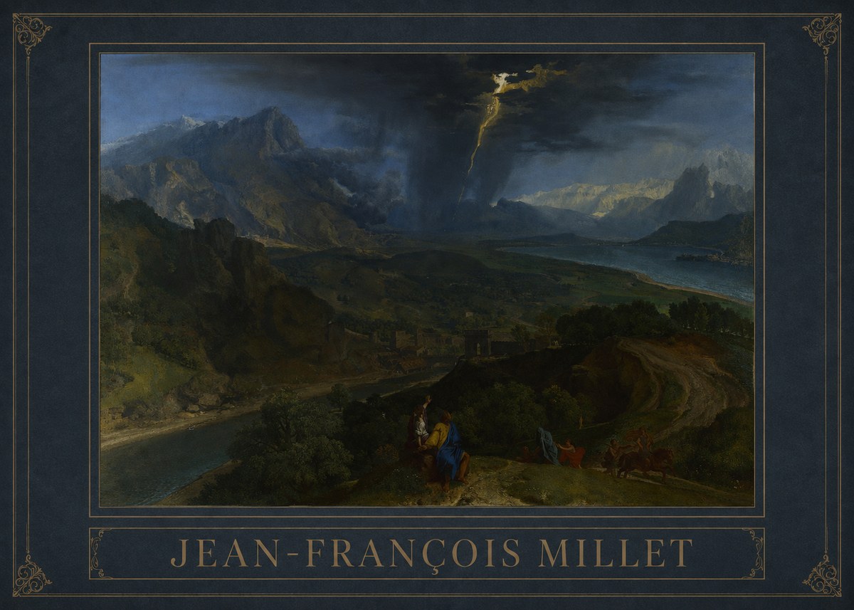 Jean-François Millet The Thunderbolt No3 - Plakát