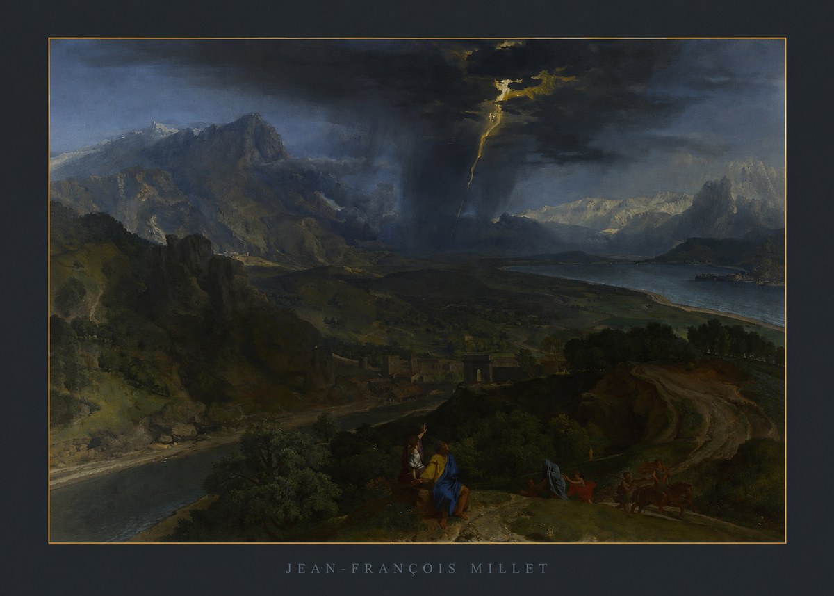 Jean-François Millet The Thunderbolt No6 - Plakát