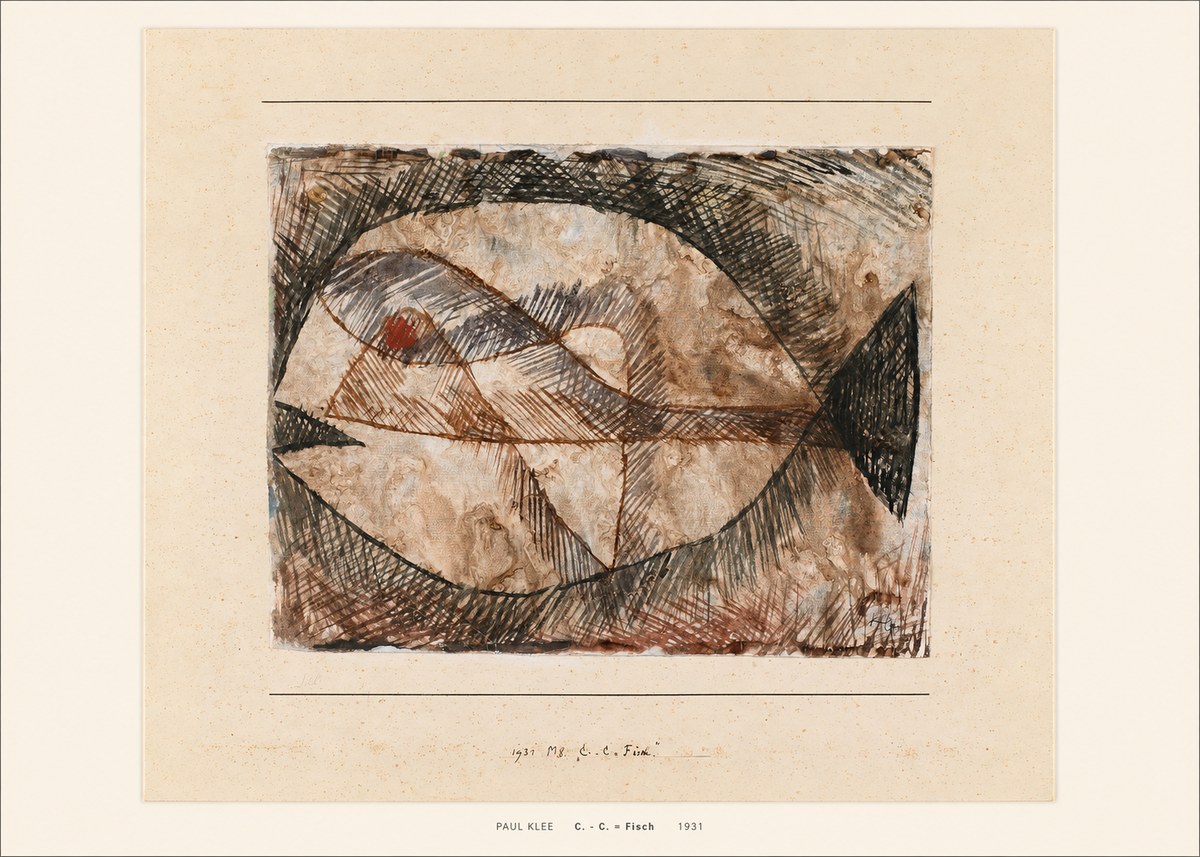 Paul Klee C. - C. = Fisch No5 - Plakát