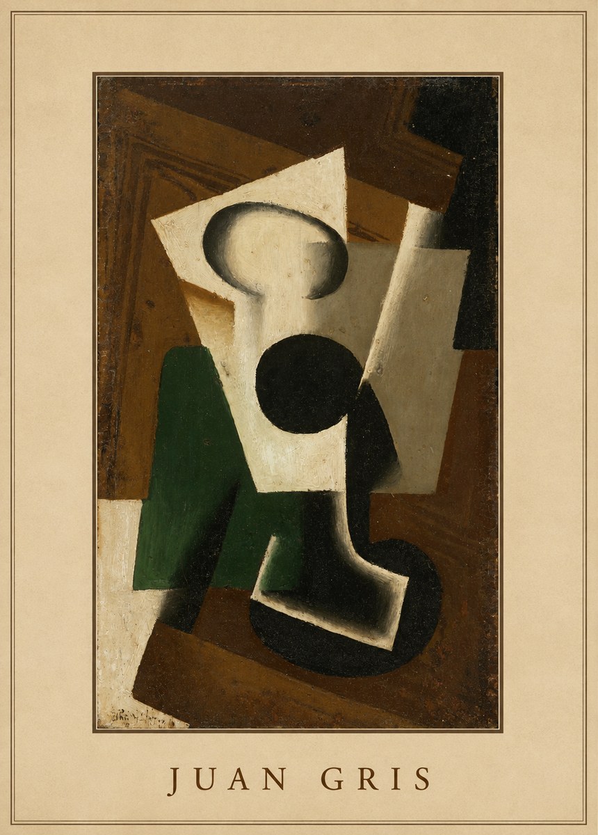 Juan Gris The Open Window No4 - Plakát
