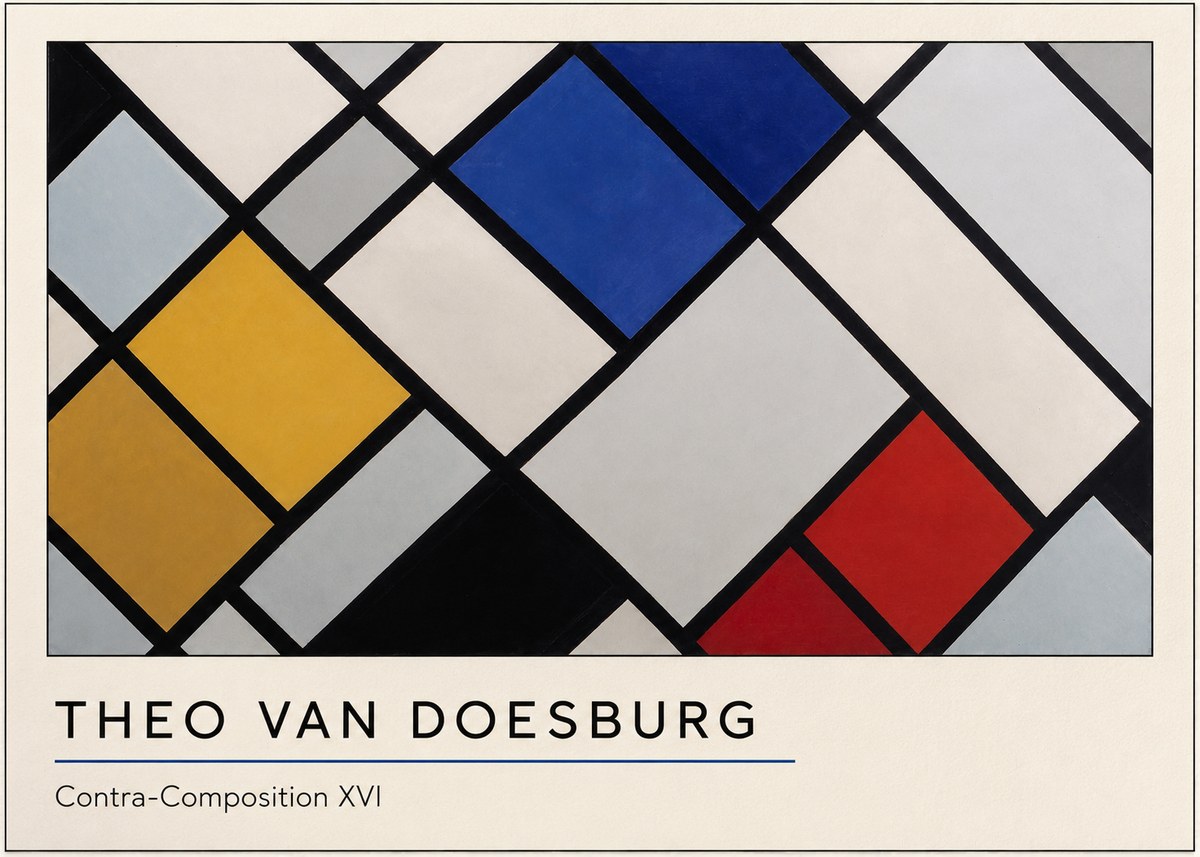 Theo van Doesburg Contra-composition Xvi No4 - Plakát