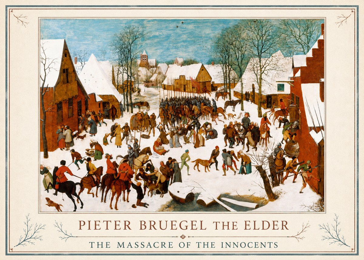 Pieter Bruegel The Massacre of the Innocents No1 - Plakát