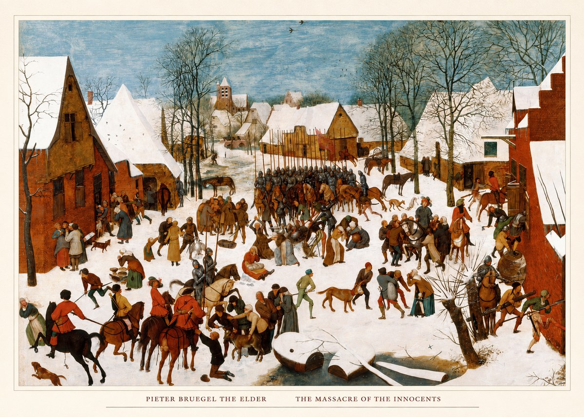 Pieter Bruegel The Massacre of the Innocents No5 - Plakát