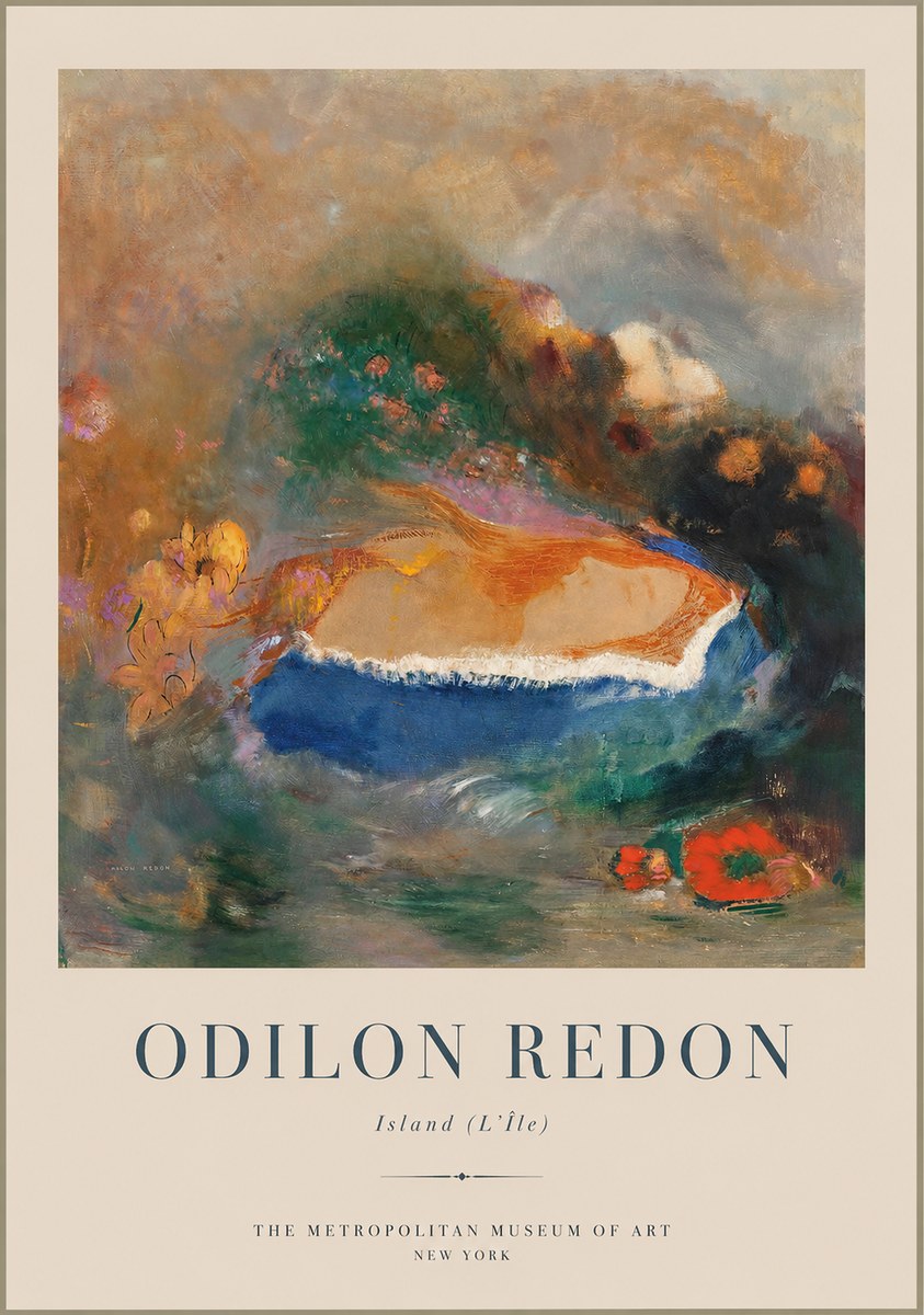 Odilon Redon Island (L'île) No1 - Plakát