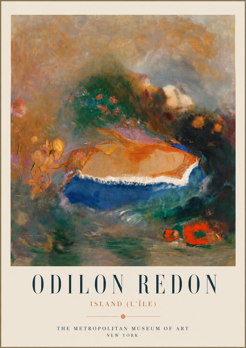 Odilon Redon Island (L'île) No5 - Plakát