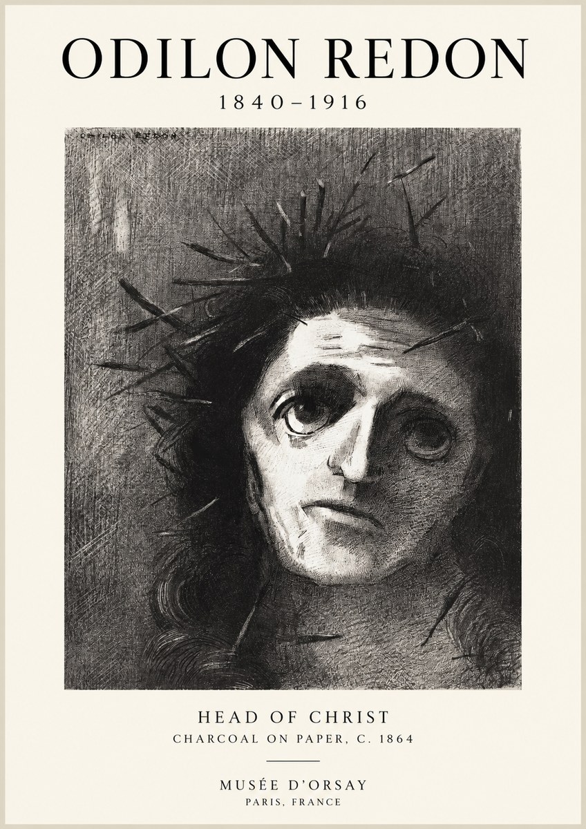 Odilon Redon Head of Christ I No1 - Plakát