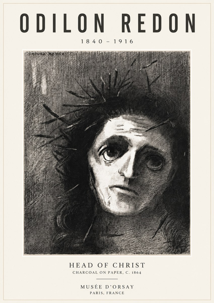 Odilon Redon Head of Christ I No6 - Plakát