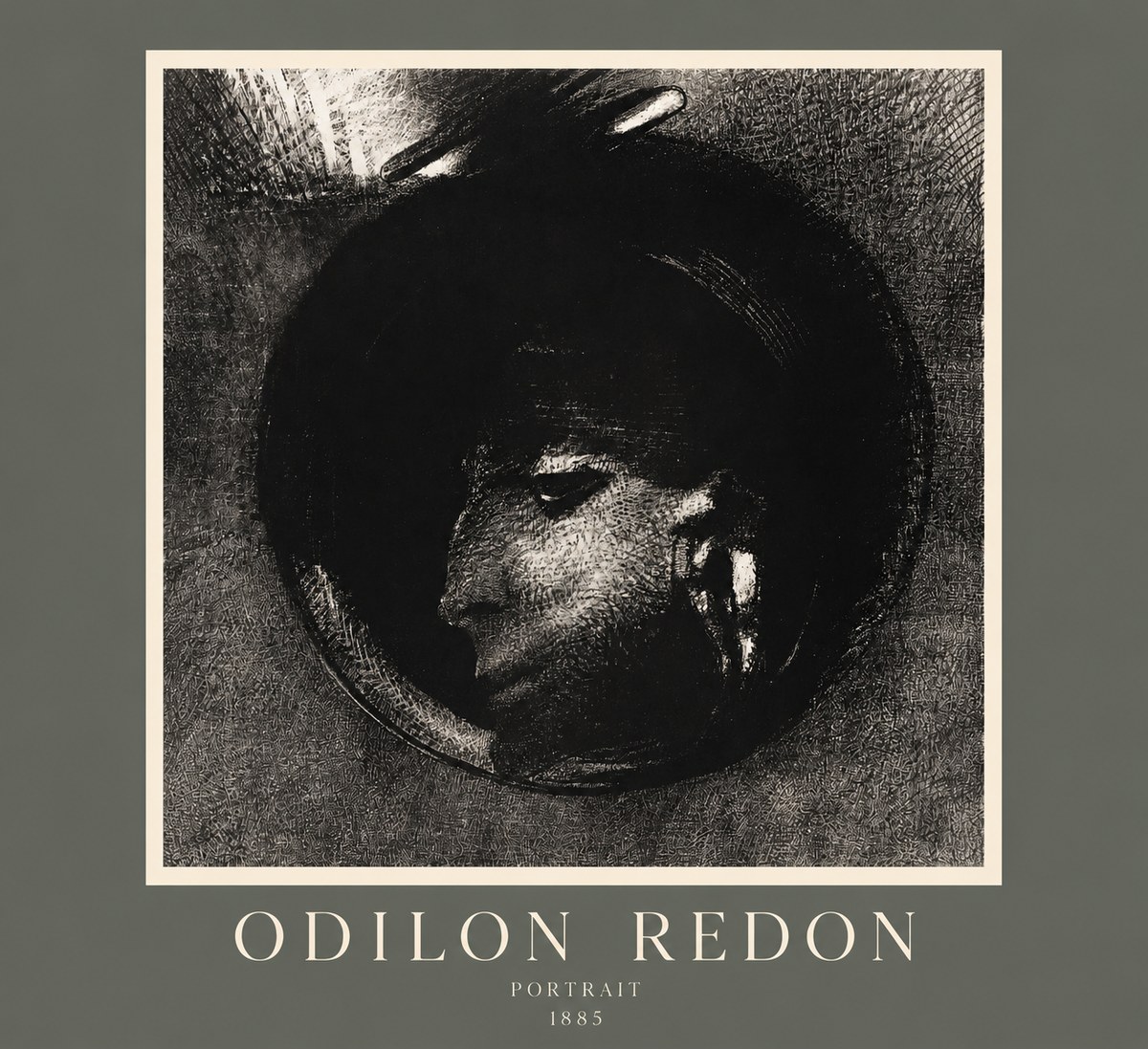 Odilon Redon Portrait No2 - Plakát