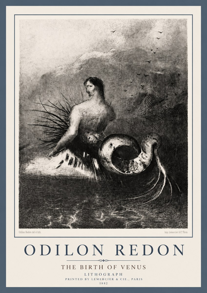 Odilon Redon The Birth of Venus No2 - Plakát