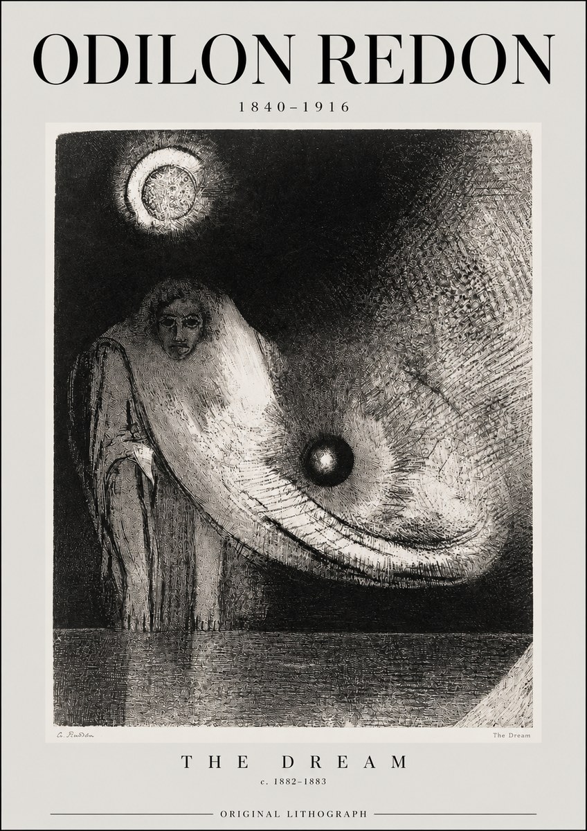 Odilon Redon The Dream No2 - Plakát