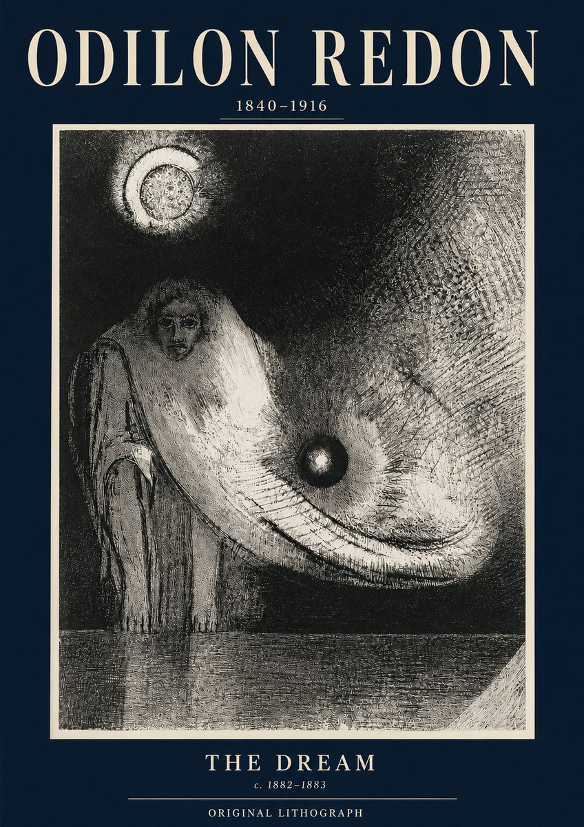 Odilon Redon The Dream No3 - Plakát