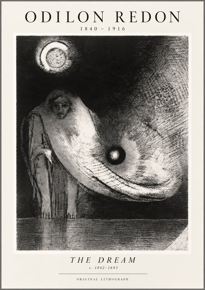 Odilon Redon The Dream No5 - Plakát