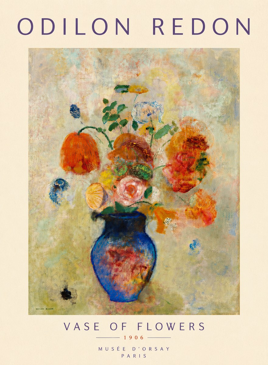 Odilon Redon Vase of Flowers No6 - Plakát