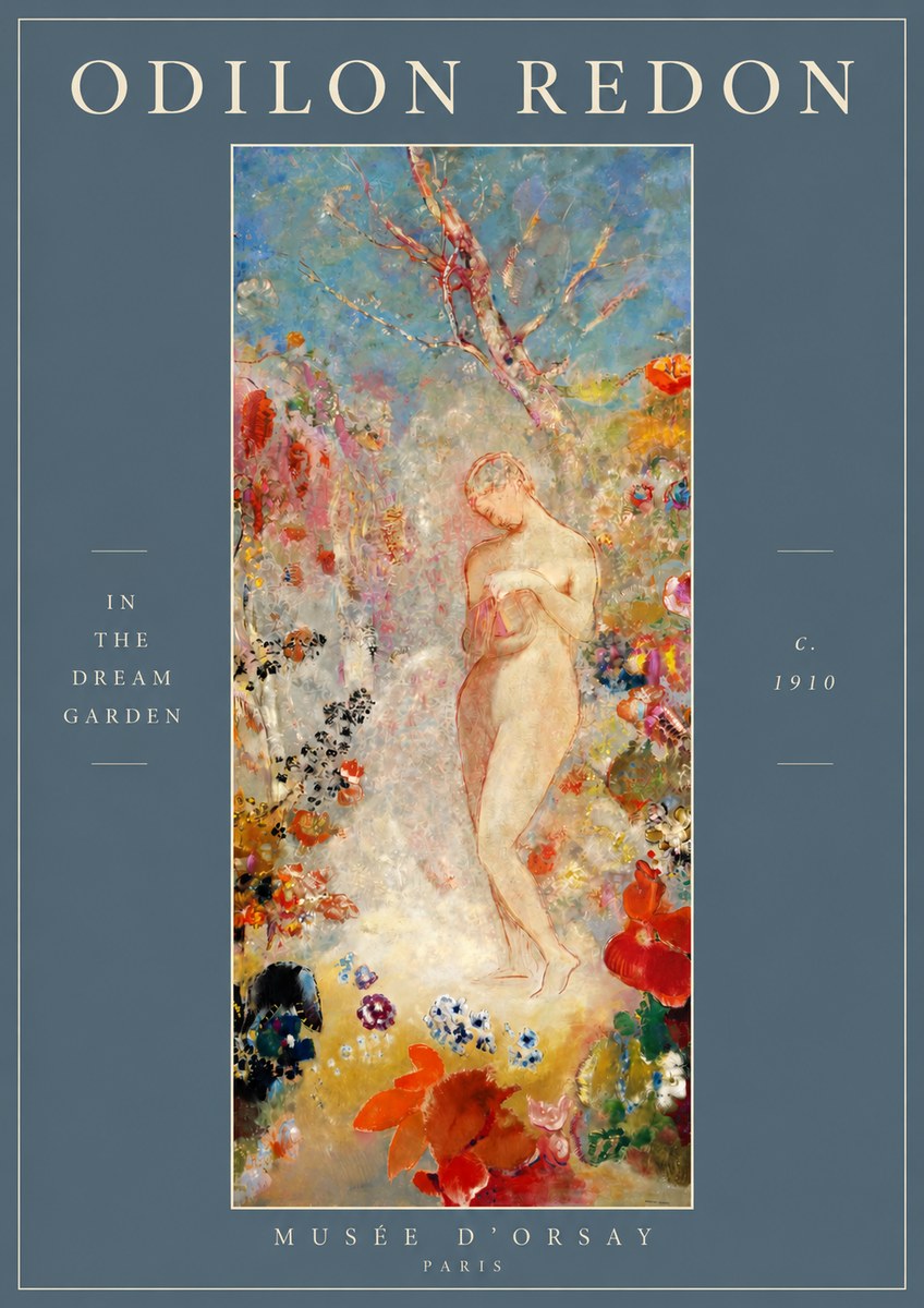 Odilon Redon In the Dream Garden No2 - Plakát