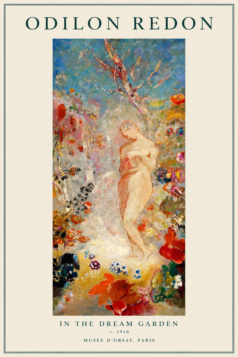 Odilon Redon In the Dream Garden No5 - Plakát
