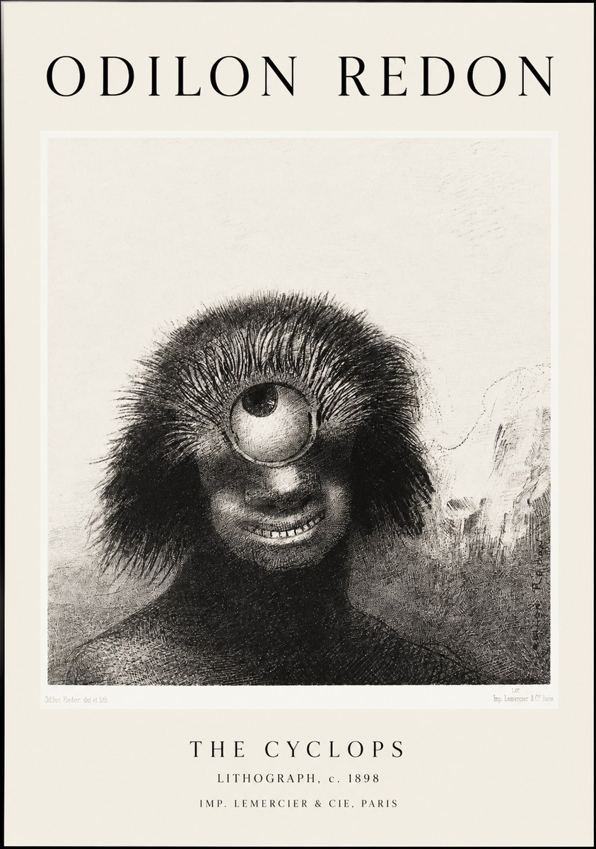 Odilon Redon The Cyclops II No1 - Plakát