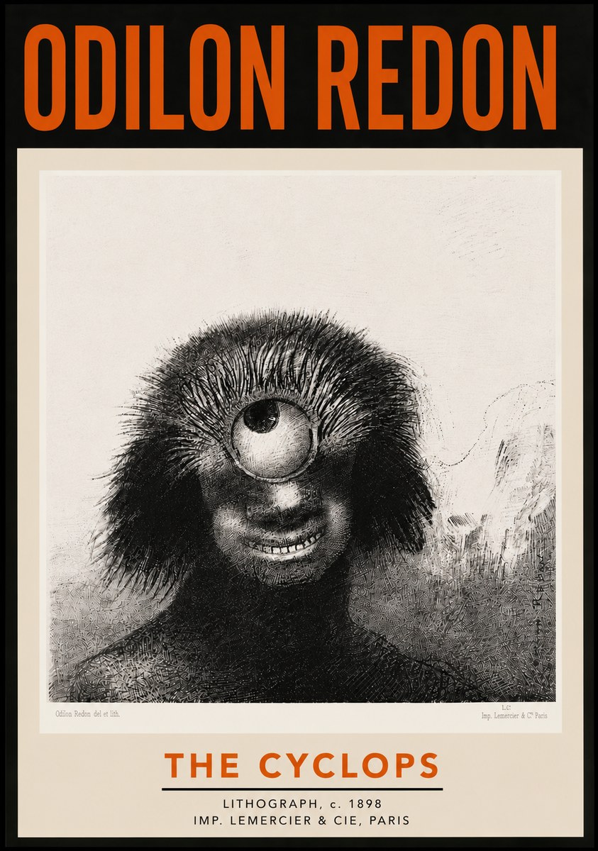 Odilon Redon The Cyclops II No5 - Plakát