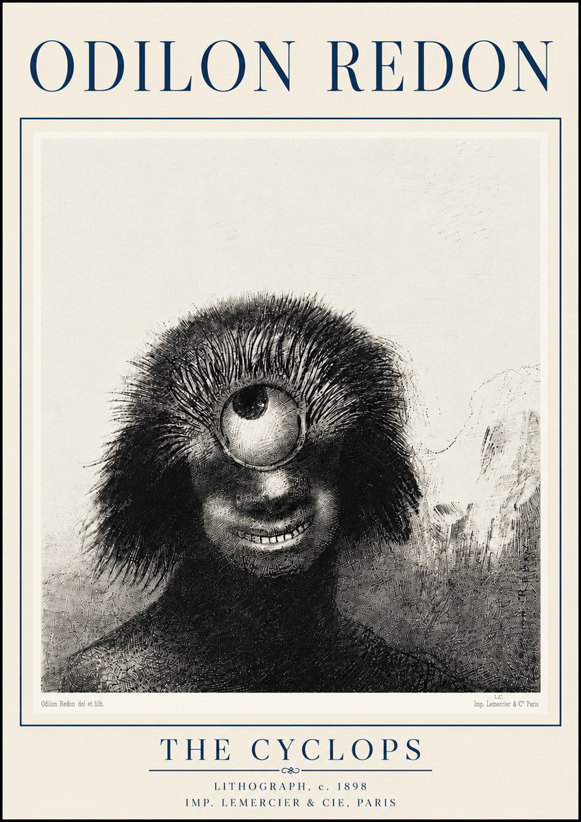 Odilon Redon The Cyclops II No6 - Plakát