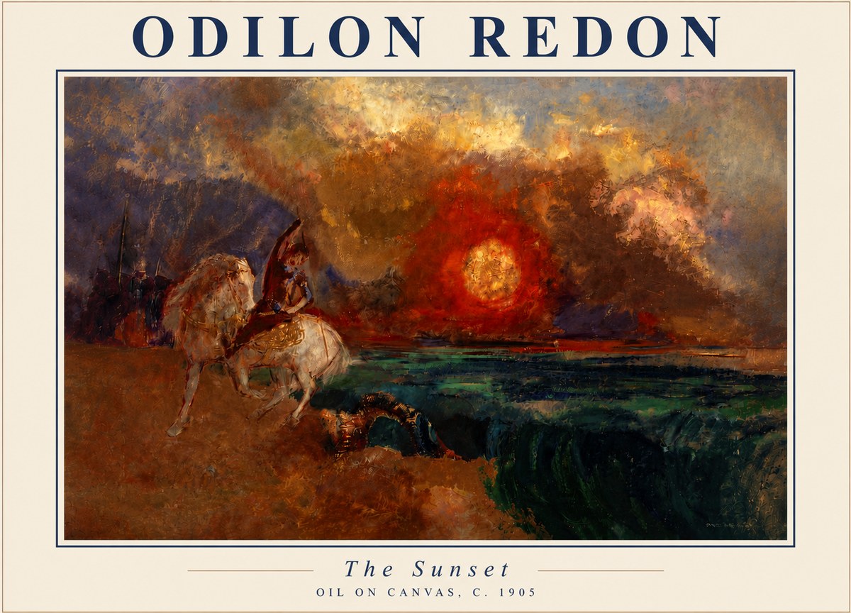 Odilon Redon The Sunset No5 - Plakát