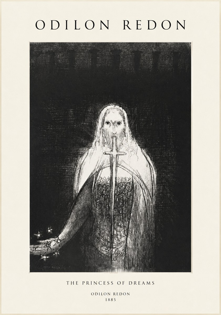 Odilon Redon The Princess of Dreams No1 - Plakát