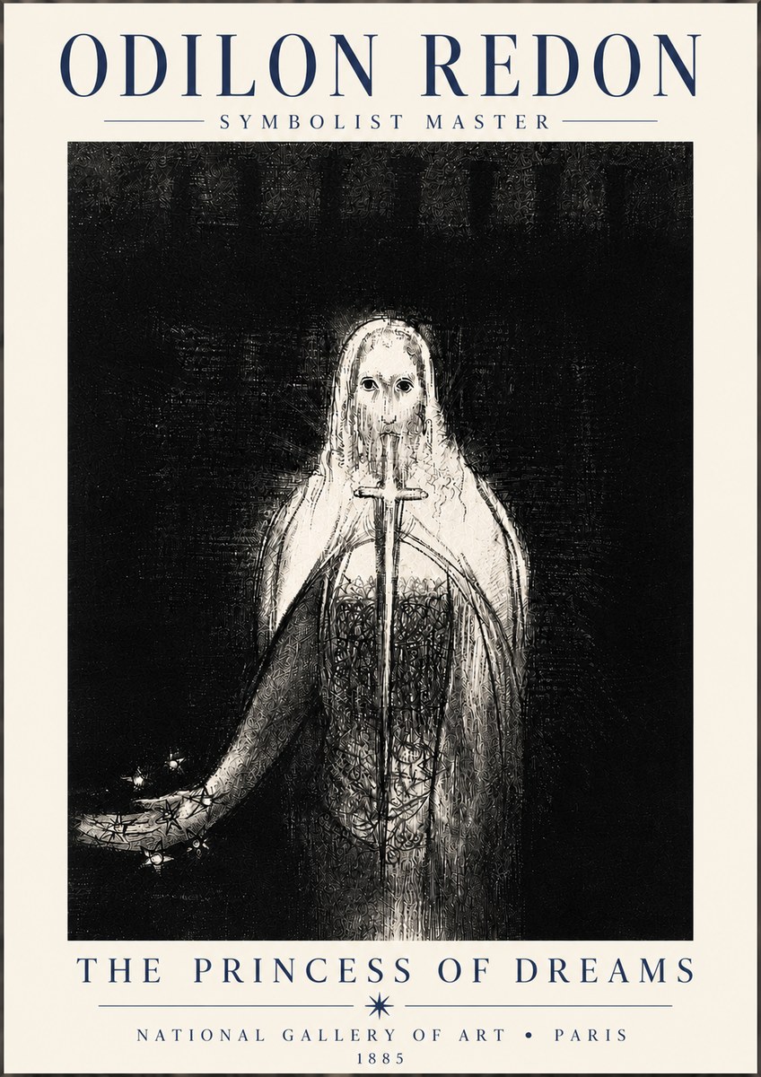 Odilon Redon The Princess of Dreams No6 - Plakát