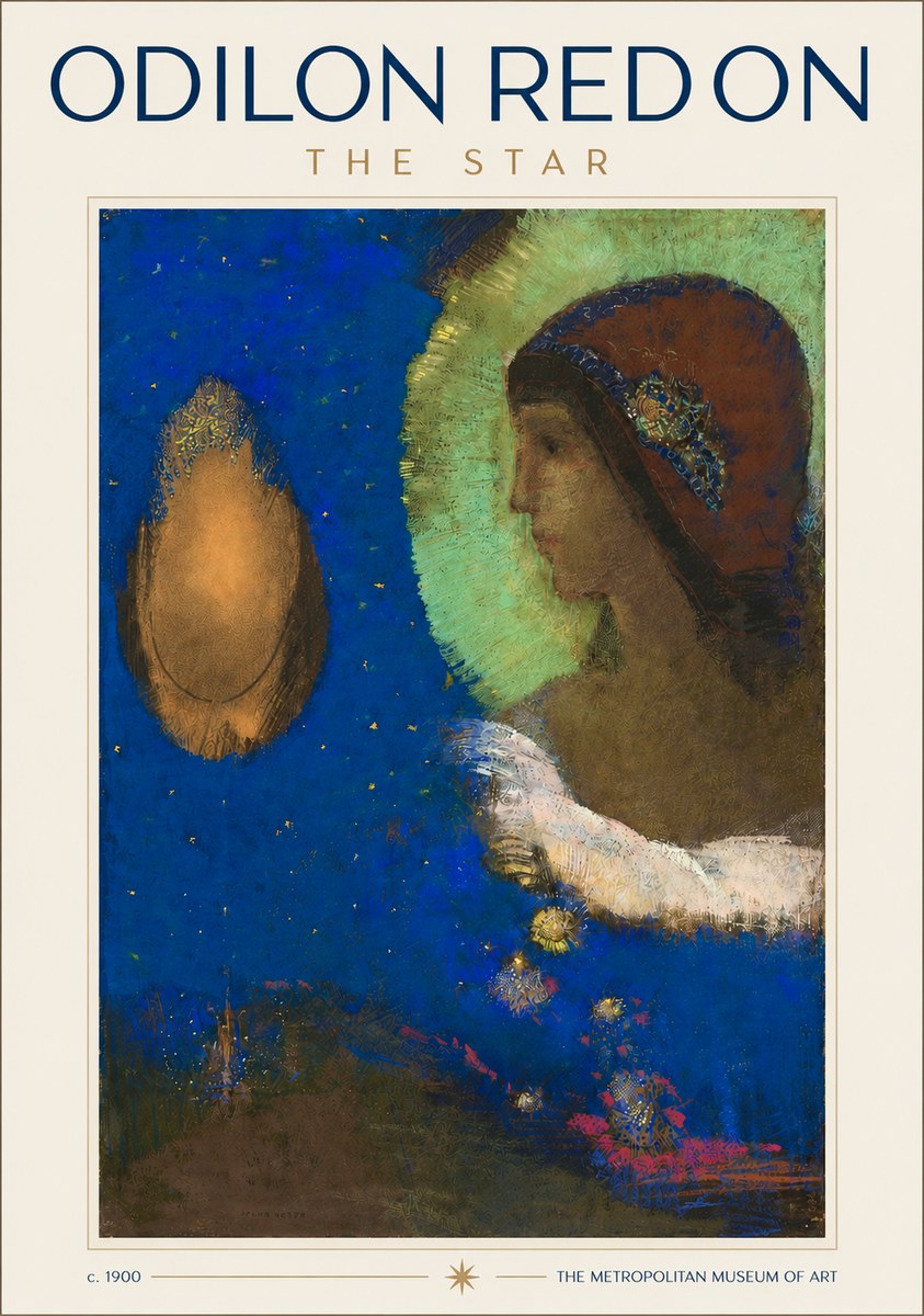 Odilon Redon The Star No3 - Plakát