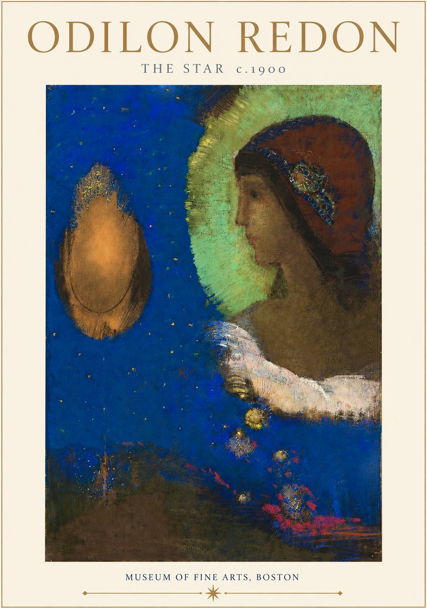 Odilon Redon The Star No4 - Plakát