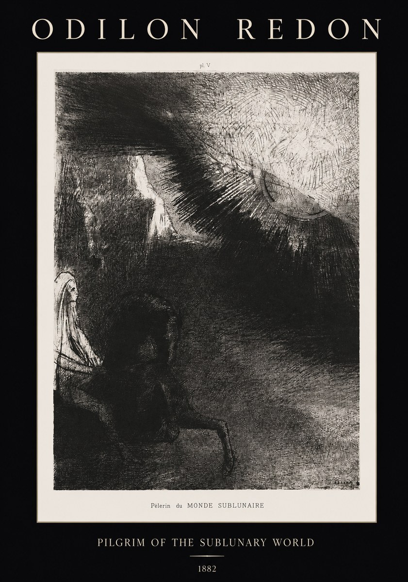 Odilon Redon Pèlerin Du Monde Sublunaire No1 - Plakát