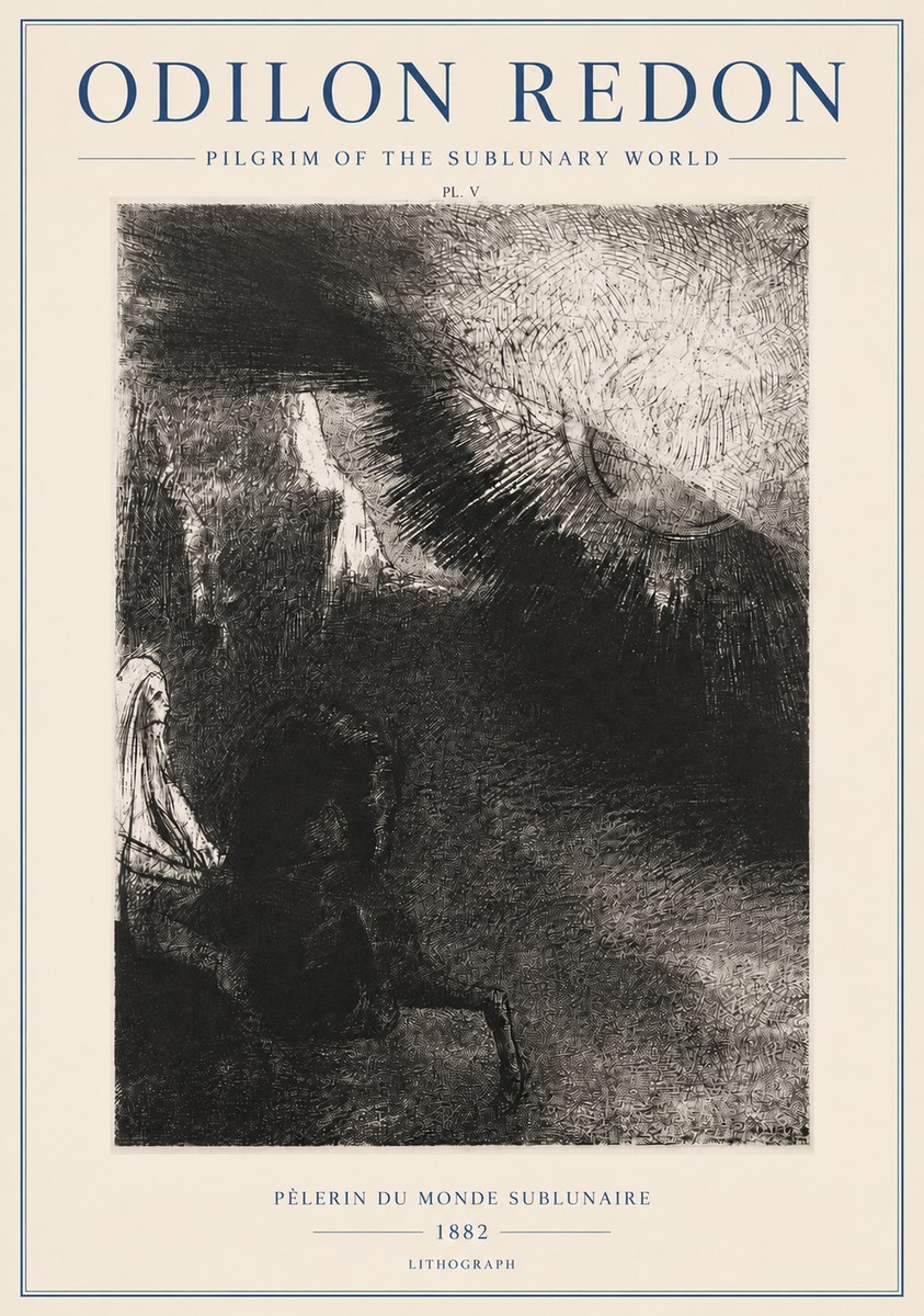 Odilon Redon Pèlerin Du Monde Sublunaire No3 - Plakát