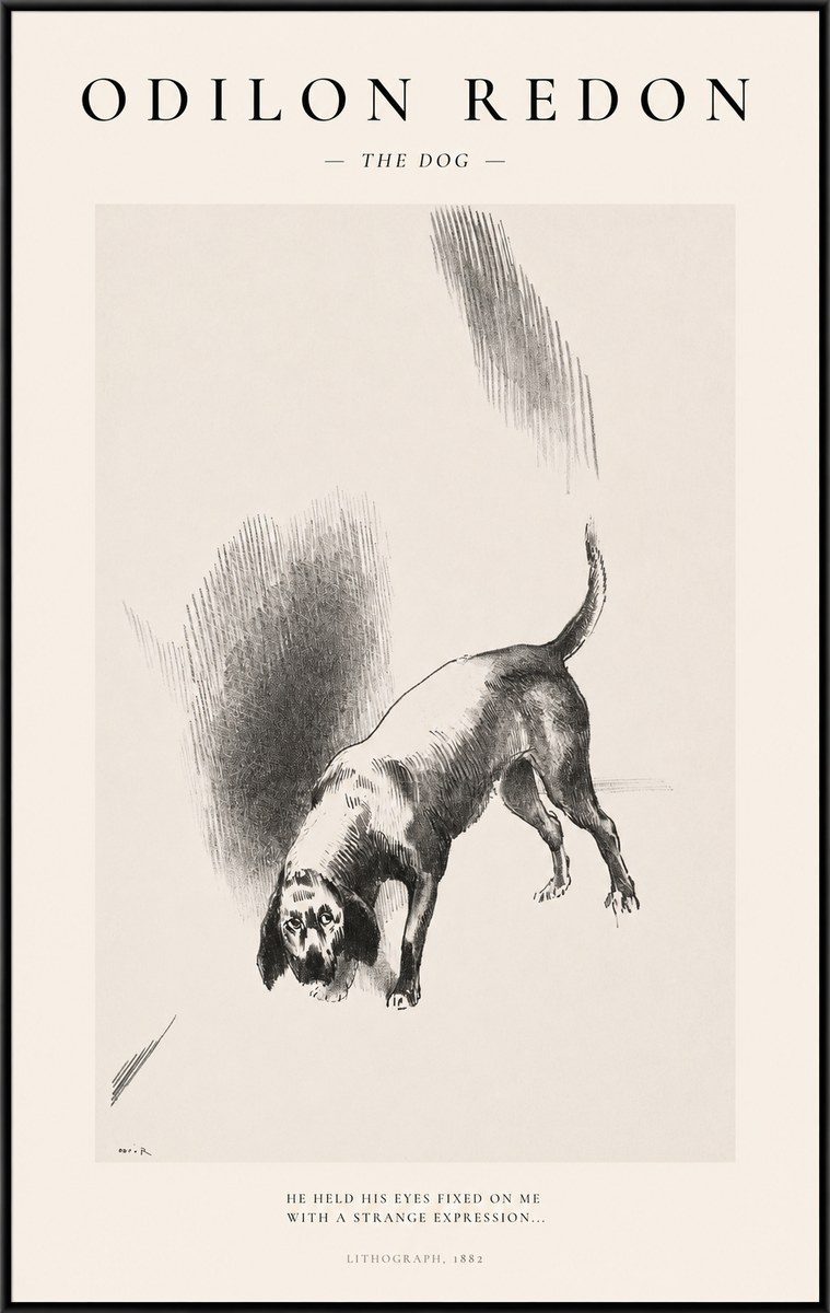Odilon Redon The Dog No1 - Plakát