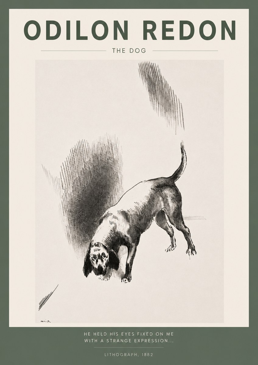 Odilon Redon The Dog No2 - Plakát