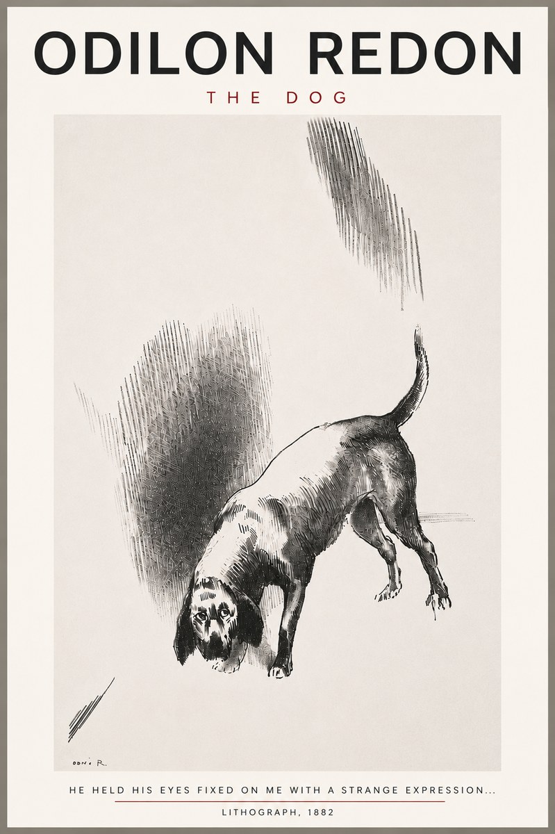 Odilon Redon The Dog No4 - Plakát