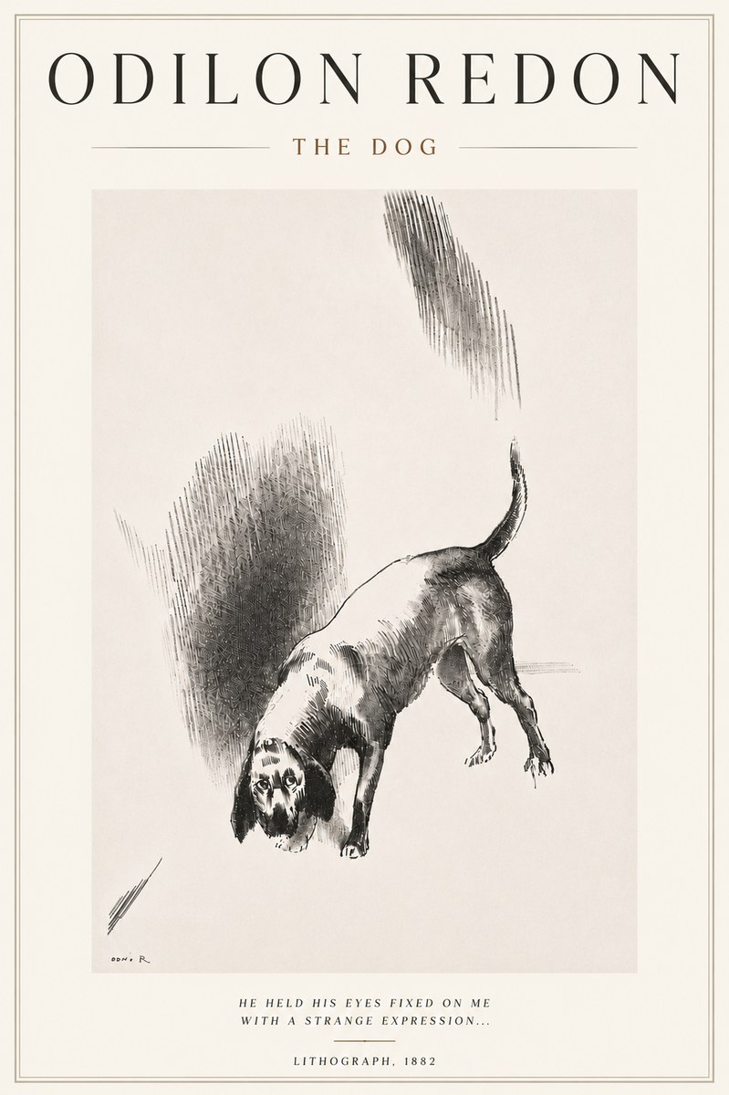 Odilon Redon The Dog No5 - Plakát