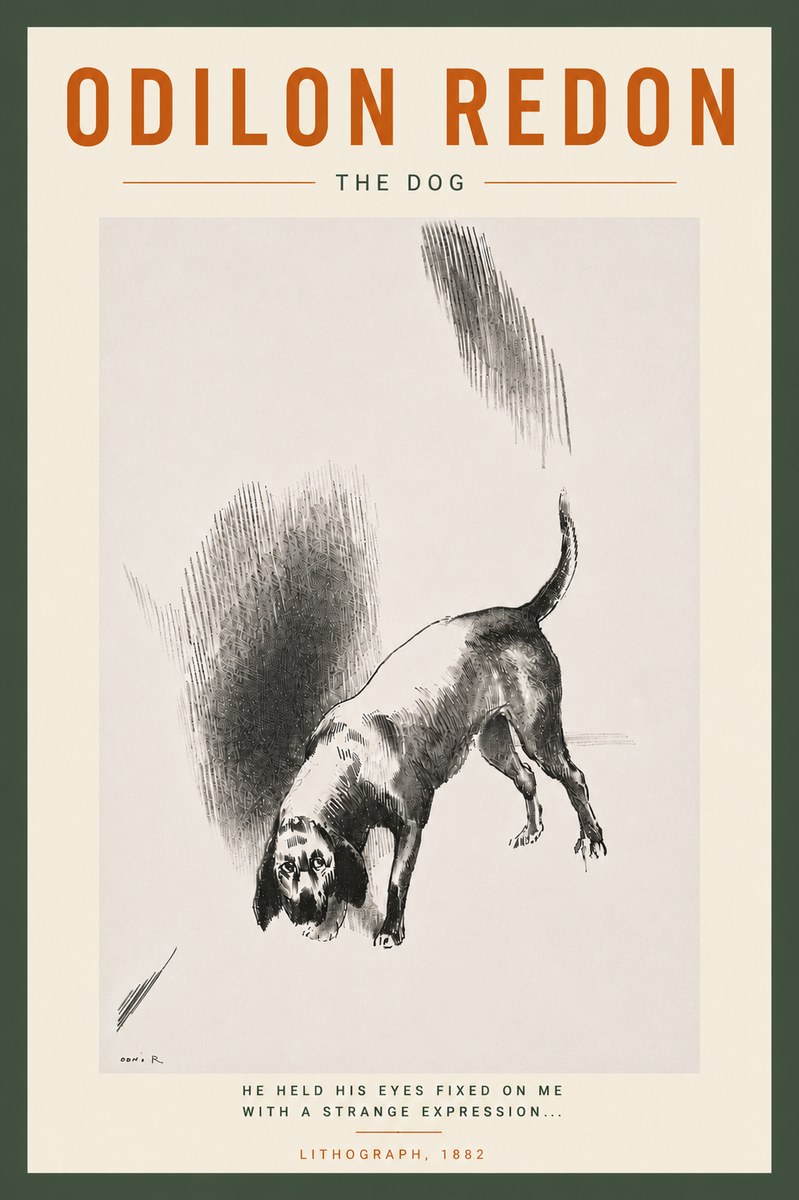 Odilon Redon The Dog No6 - Plakát