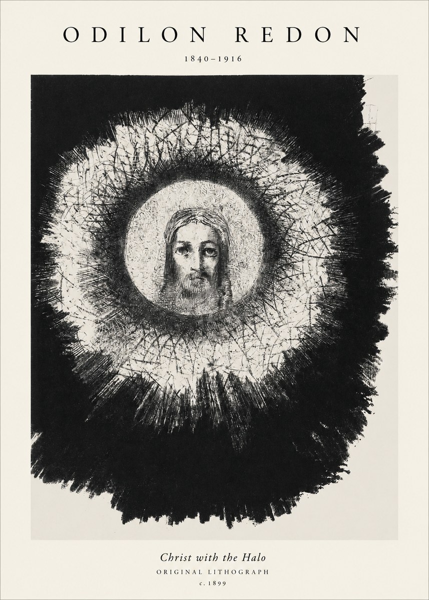 Odilon Redon Christ with the Halo No1 - Plakát