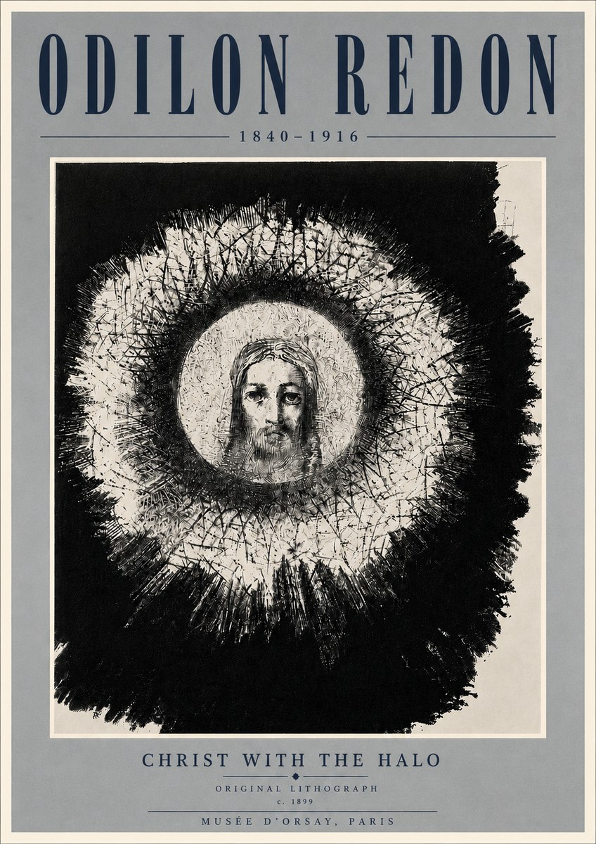 Odilon Redon Christ with the Halo No6 - Plakát