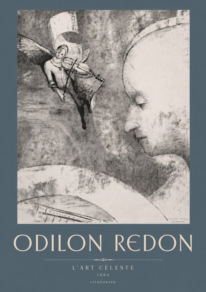 Odilon Redon L'art Céleste No2 - Plakát